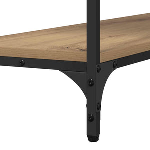 Τραπέζι κονσόλας με ράφι artisan δρυς 100 x 29 x 75 εκ. - Pakobazaar