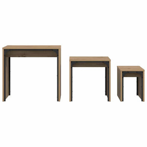 Τραπεζάκι σαλονιού 3 τμχ. Artisan Oak 60 x 35 x 56 εκ.