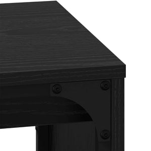Τραπεζάκι σαλονιού 3 τμχ. Μαύρη Οξυά 60 x 35 x 56 εκ.