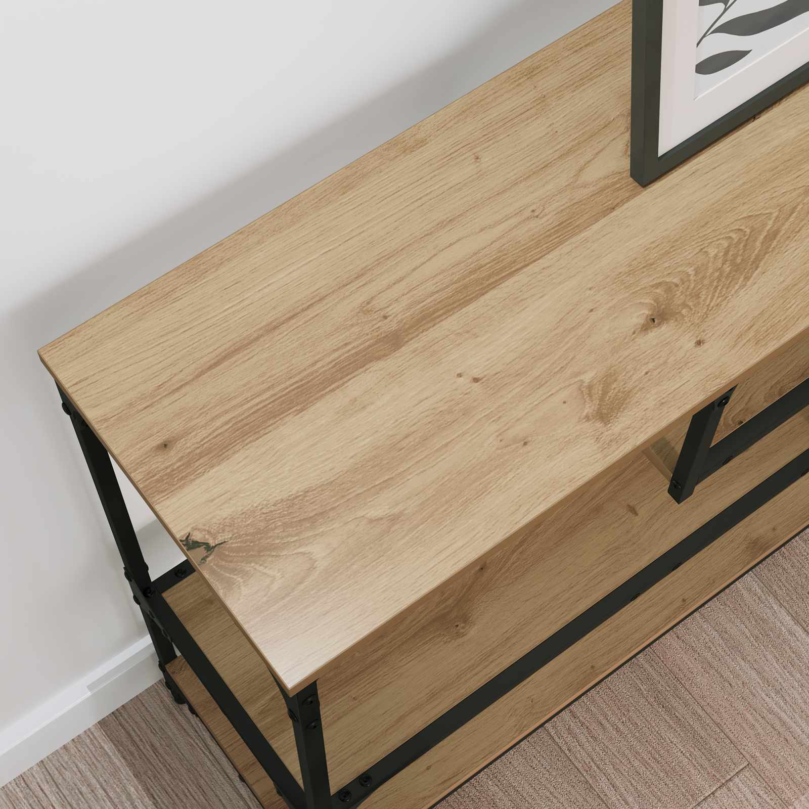 Τραπέζι κονσόλας με ράφι Artisan Oak 100 x 30 x 75 εκ - Pakobazaar