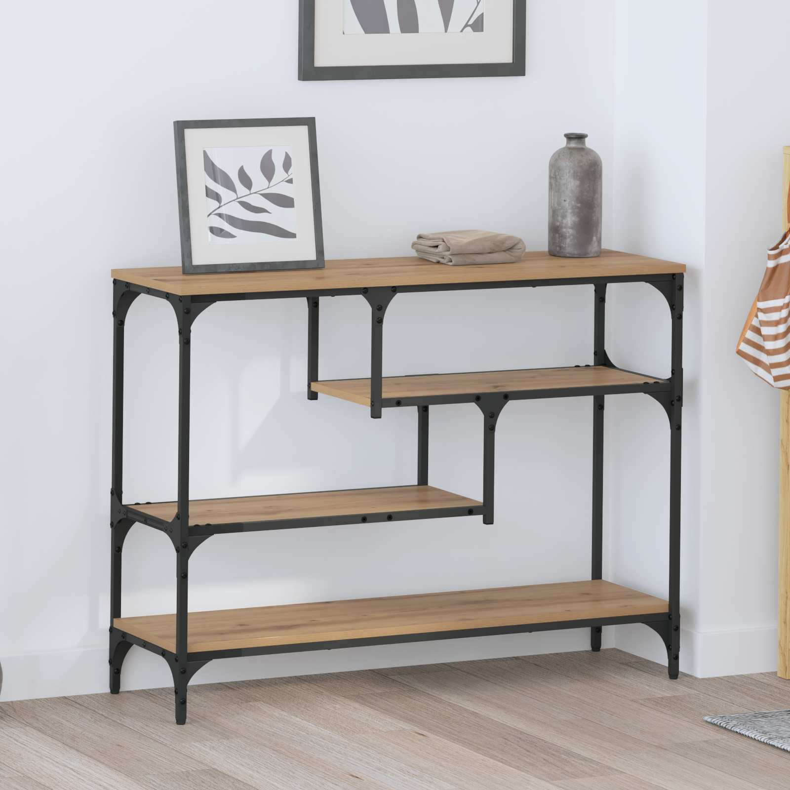 Τραπέζι κονσόλας με ράφι Artisan Oak 100 x 30 x 75 εκ - Pakobazaar