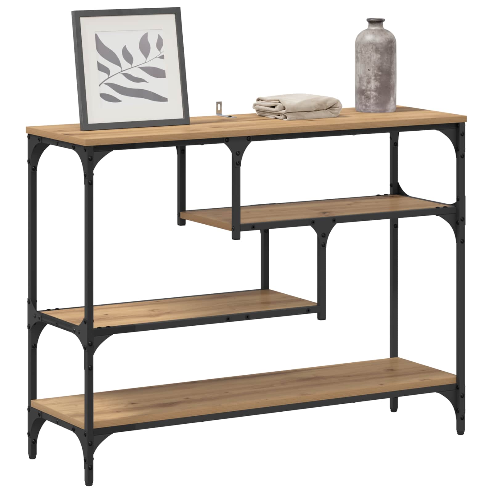 Τραπέζι κονσόλας με ράφι Artisan Oak 100 x 30 x 75 εκ - Pakobazaar