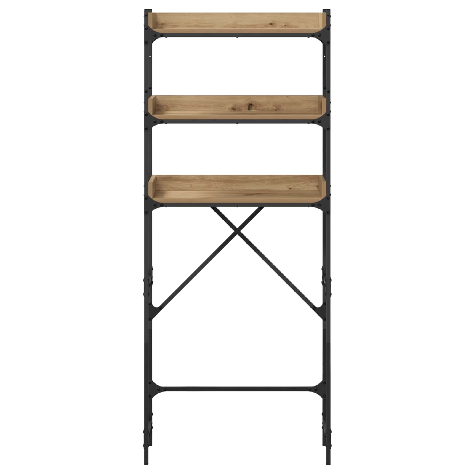 Ράφια πλυντηρίου ρούχων με ράφι Artisan Oak 67 x 25 x 163 εκ. - Pakobazaar