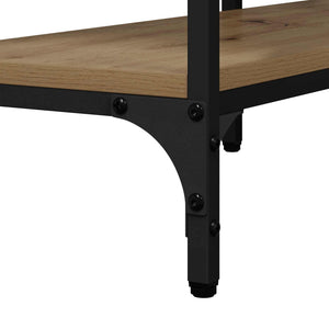 Τραπέζι κονσόλας με ράφι artisan δρυς 160 x 29 x 80 εκ. - Pakobazaar