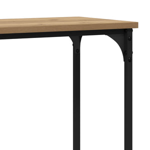 Τραπέζι κονσόλας με ράφι artisan δρυς 160 x 29 x 80 εκ. - Pakobazaar