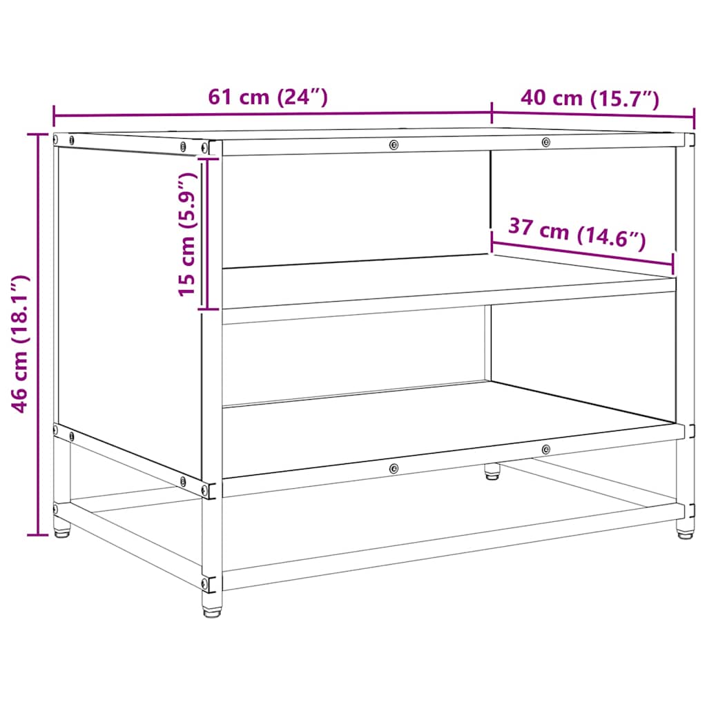 Μονάδες TV Artisan Oak 61 x 40 x 46 εκ Επεξεργασμένο ξύλο - Pakobazaar