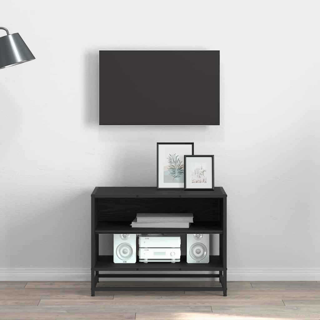 Μονάδες TV Μαύρη Οξυά 61 x 40 x 46 εκ Επεξεργασμένο ξύλο