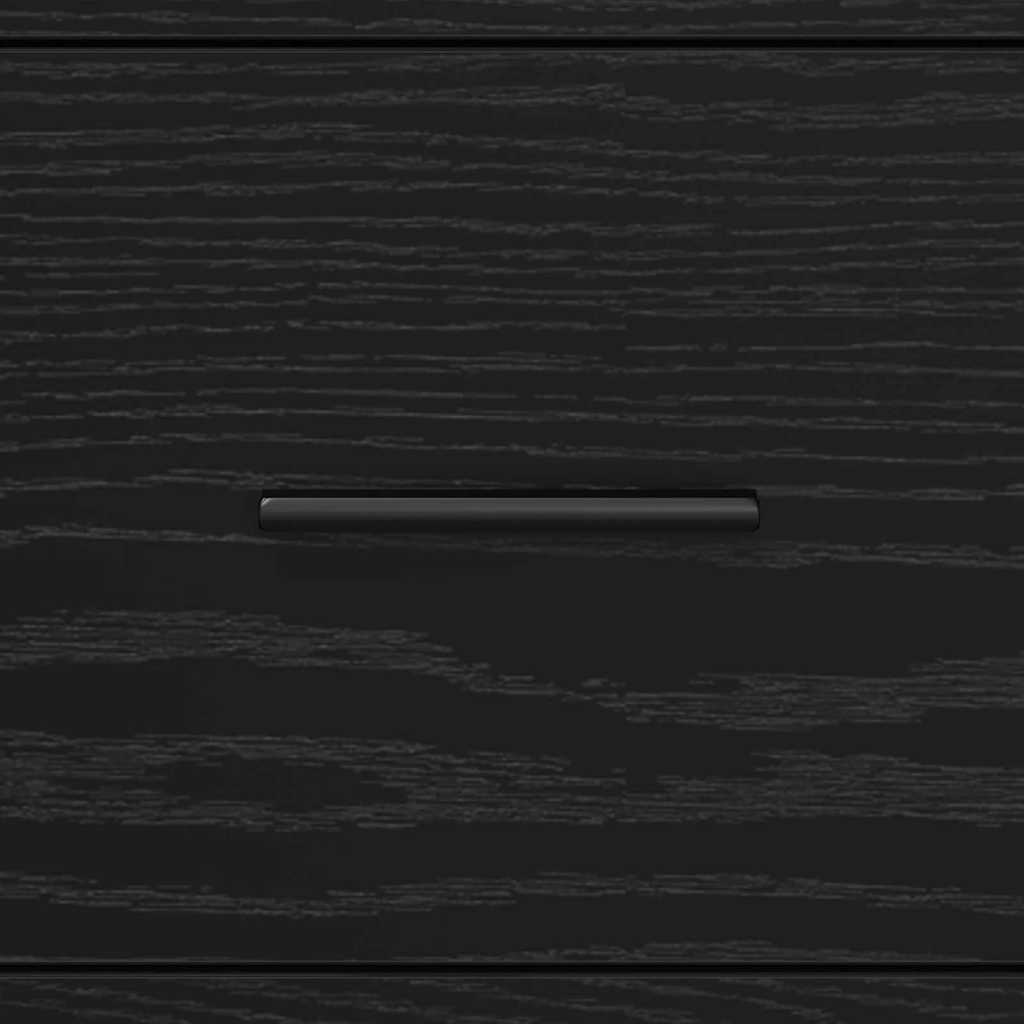 Σετ Επίπλων Μπάνιου με συρτάρι Μαύρη Οξυά 35 x 37,5 x 166 εκ. - Pakobazaar