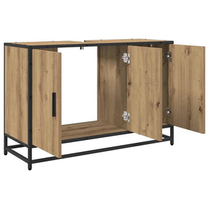 Ντουλάπι Μπάνιου με αποθήκευση Artisan Oak 90 x 33 x 60 εκ. - Pakobazaar