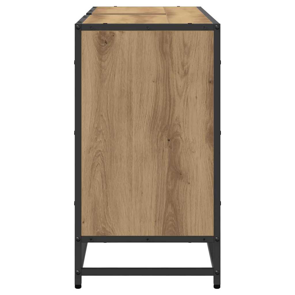 Ντουλάπι Μπάνιου με αποθήκευση Artisan Oak 90 x 33 x 60 εκ. - Pakobazaar