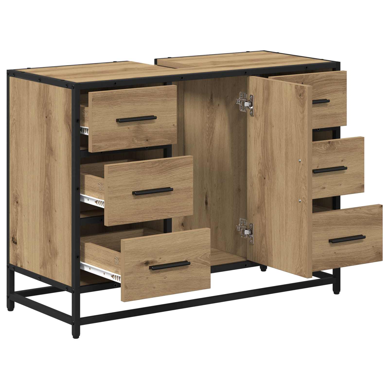 Ντουλάπι Μπάνιου Artisan Oak 80 x 33 x 60 εκ Επεξεργασμένο ξύλο - Pakobazaar
