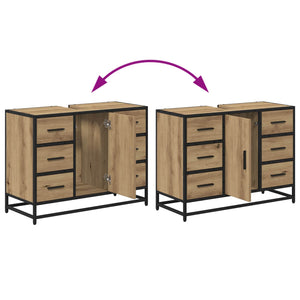 Ντουλάπι Μπάνιου Artisan Oak 80 x 33 x 60 εκ Επεξεργασμένο ξύλο - Pakobazaar