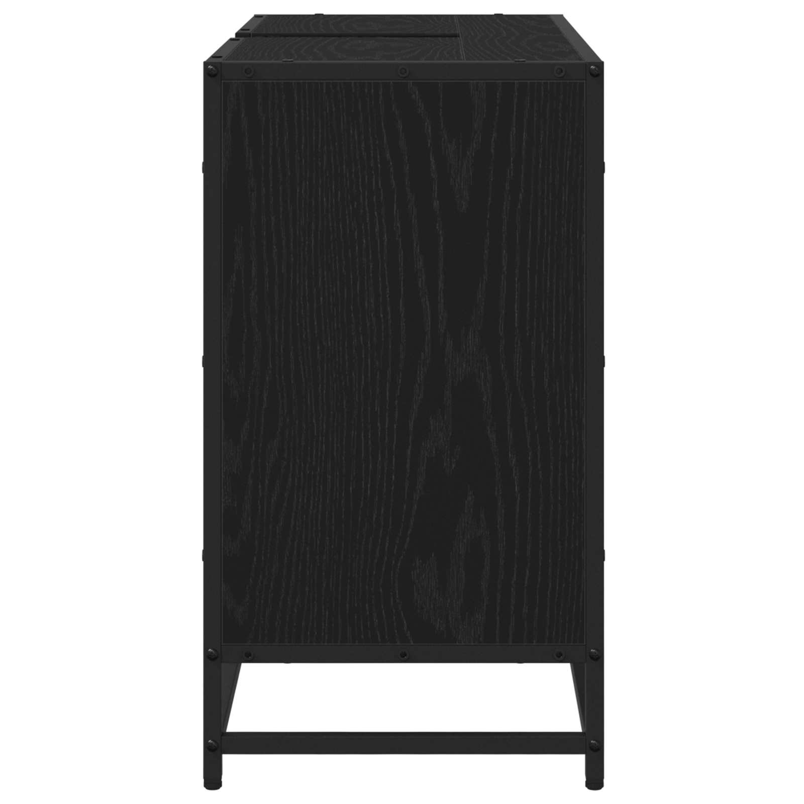 Ντουλάπι Μπάνιου Μαύρη Οξυά 80 x 33 x 60 εκ Επεξεργασμένο ξύλο - Pakobazaar