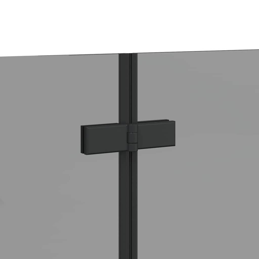 Καλυμμα Ντους Μαύρο 120 x 68 x 130 εκ. ESG Γυαλί και Αλουμίνιο - Pakobazaar