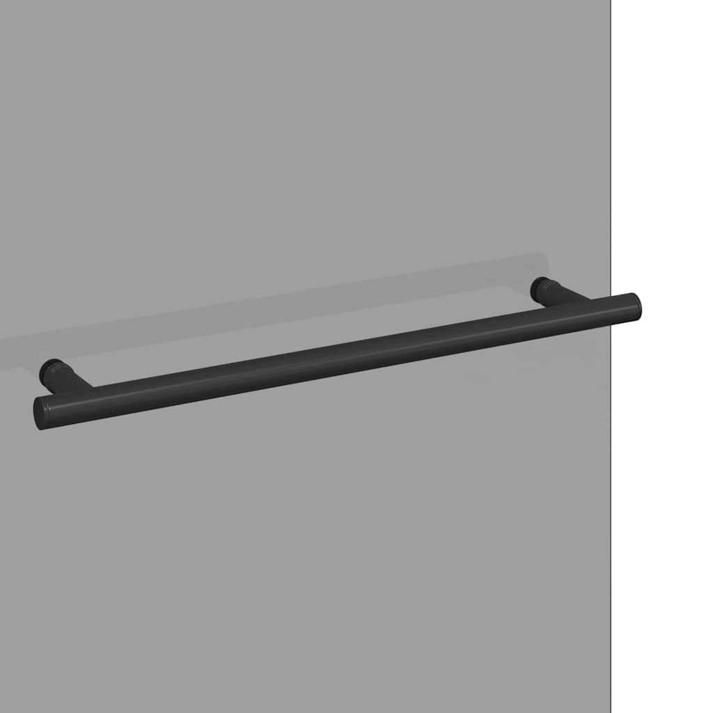 Καλυμμα Ντους Μαύρο 95 x 140 cm ESG Γυαλί και Αλουμίνιο