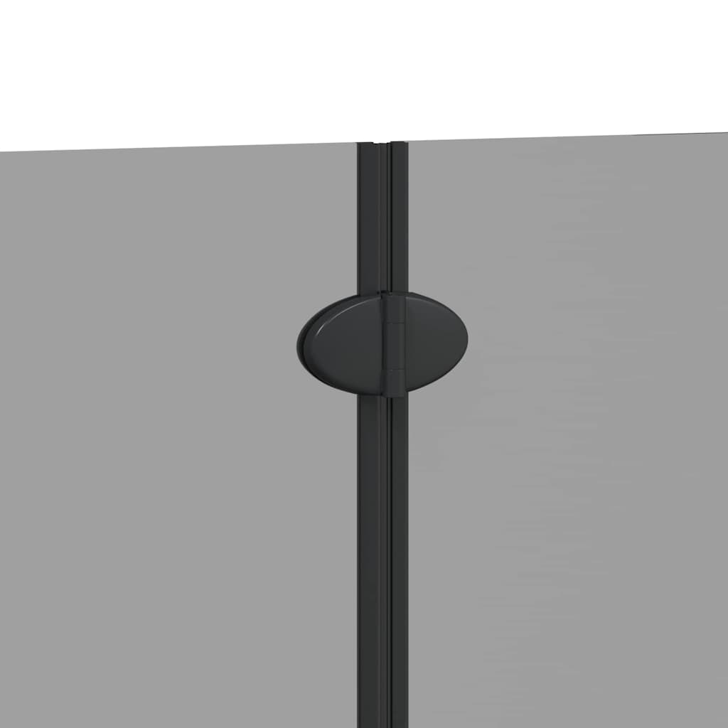 Καλυμμα Ντους Μαύρο 95 x 140 cm ESG Γυαλί και Αλουμίνιο