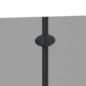 Καλυμμα Ντους Μαύρο 95 x 140 cm ESG Γυαλί και Αλουμίνιο