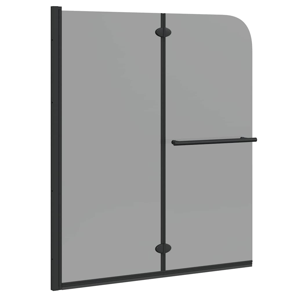 Καλυμμα Ντους Μαύρο 95 x 140 cm ESG Γυαλί και Αλουμίνιο