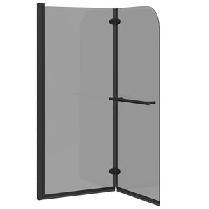 Καλυμμα Ντους Μαύρο 95 x 140 cm ESG Γυαλί και Αλουμίνιο