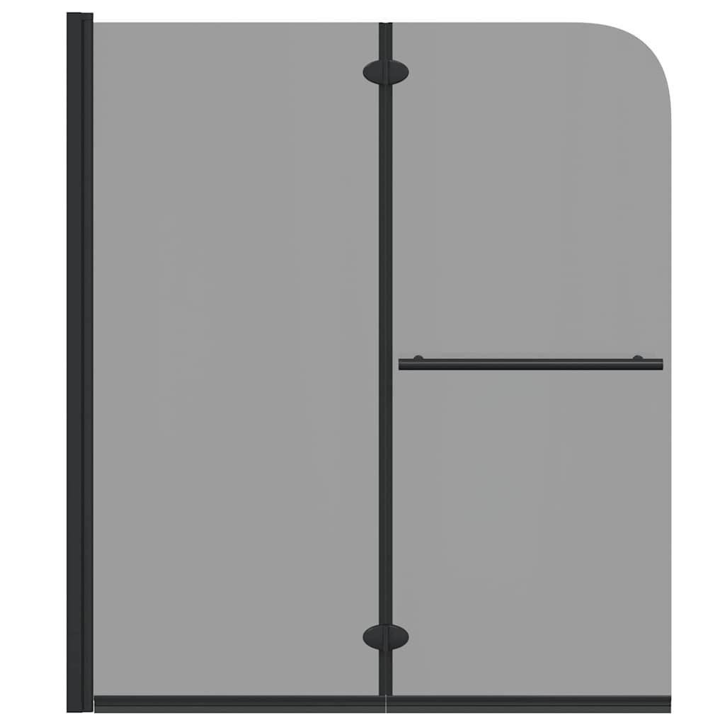 Καλυμμα Ντους Μαύρο 95 x 140 cm ESG Γυαλί και Αλουμίνιο