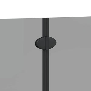 Καλυμμα Ντους Μαύρο 120 x 140 cm ESG Γυαλί και Αλουμίνιο - Pakobazaar