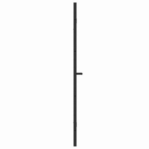 Καλυμμα Ντους Μαύρο 120 x 140 cm ESG Γυαλί και Αλουμίνιο - Pakobazaar
