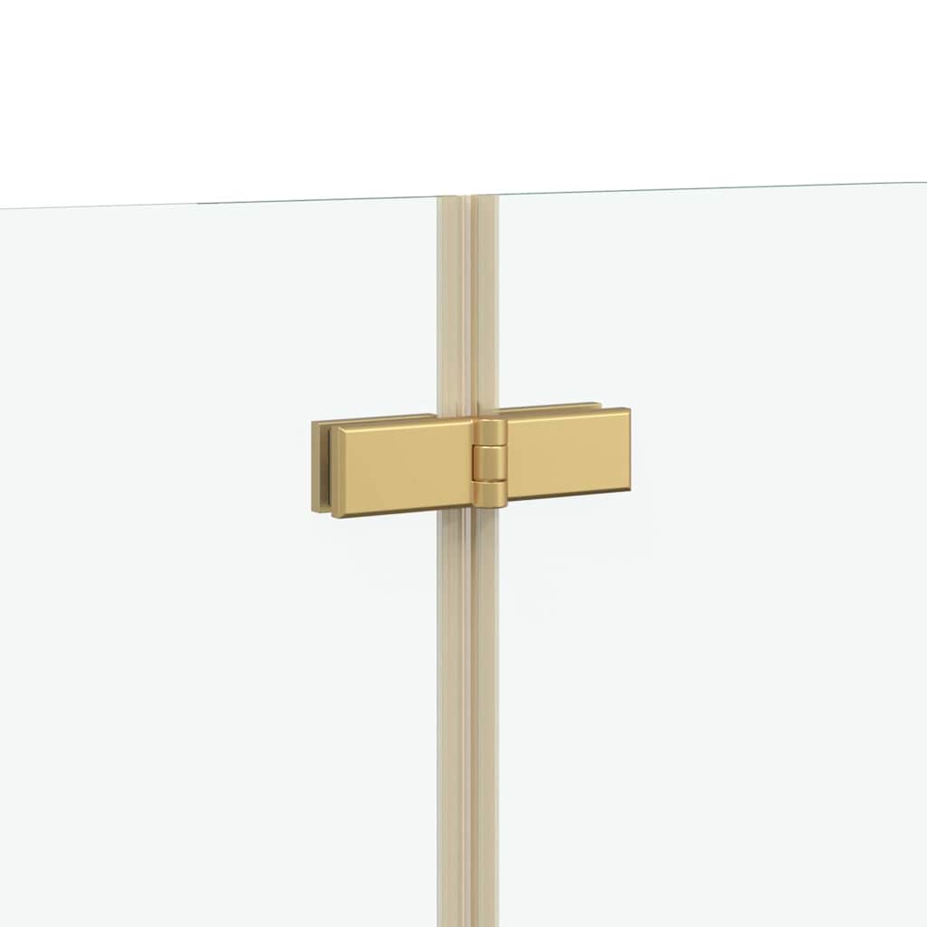 Καλυμμα Ντους Χρυσό 95 x 140 cm ESG Γυαλί και Αλουμίνιο - Pakobazaar