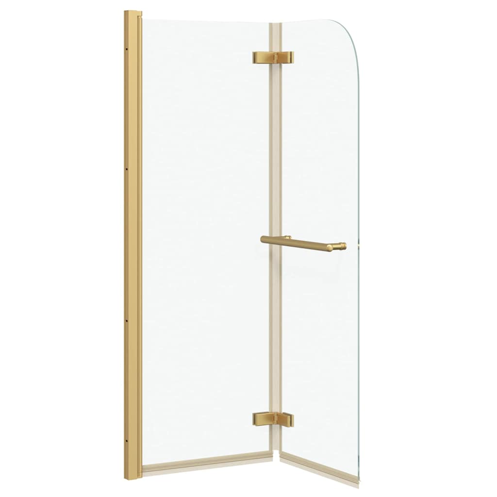 Καλυμμα Ντους Χρυσό 95 x 140 cm ESG Γυαλί και Αλουμίνιο - Pakobazaar