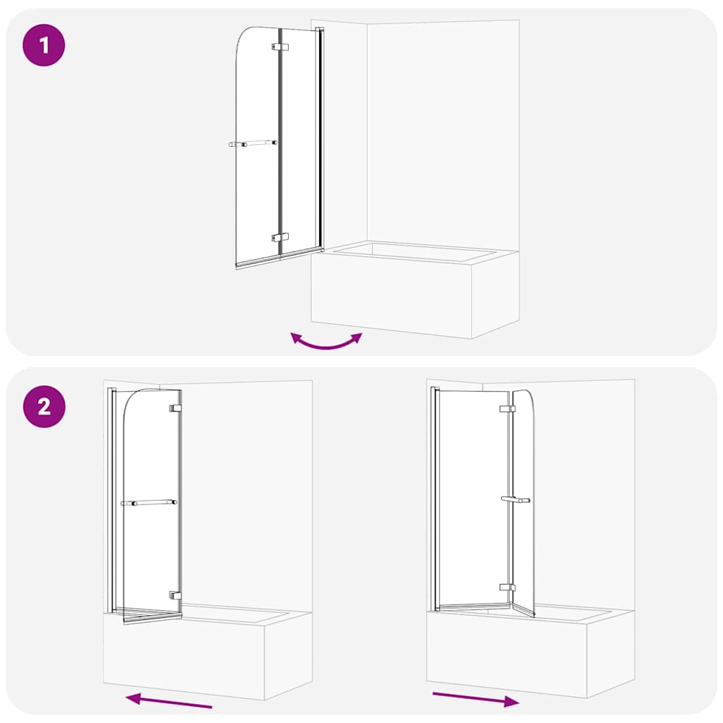 Καλυμμα Ντους Χρυσό 95 x 140 cm ESG Γυαλί και Αλουμίνιο - Pakobazaar