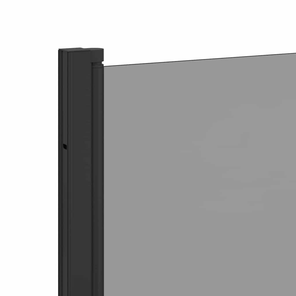 Καλυμμα Ντους Μαύρο 130 x 138 εκ ESG Γυαλί και Αλουμίνιο - Pakobazaar