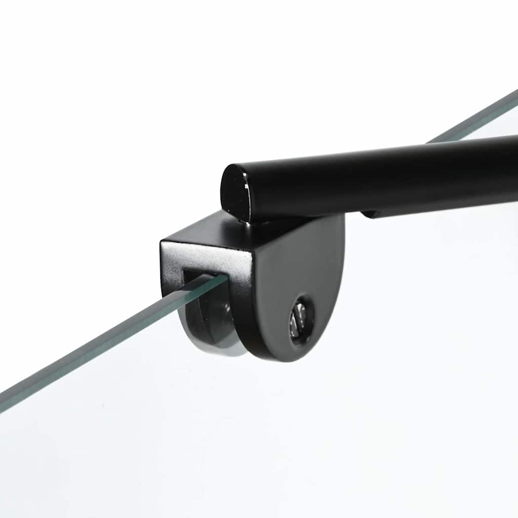 Οθόνη ντους μπάνιου Μαύρο και Διαφανές 116 x 68 x 128 εκ. - Pakobazaar