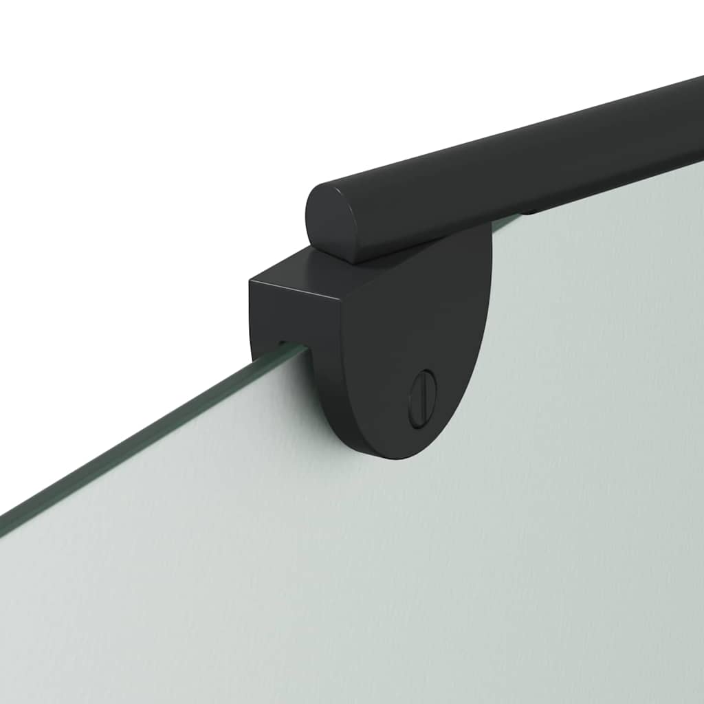 Καλυμμα Ντους Μαύρο 120 x 68 x 130 εκ. ESG Γυαλί και Αλουμίνιο - Pakobazaar