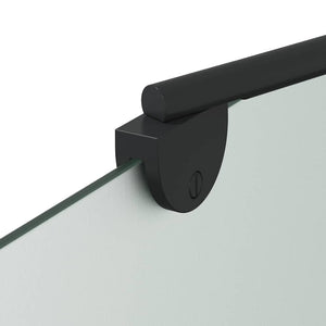 Καλυμμα Ντους Μαύρο 120 x 68 x 130 εκ. ESG Γυαλί και Αλουμίνιο - Pakobazaar