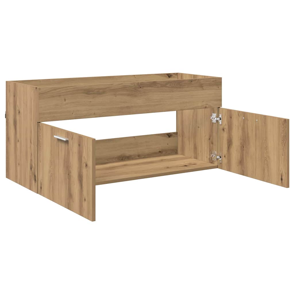 Ντουλάπι νιπτήρα με αποθήκευση Artisan Oak Επεξεργασμένο ξύλο - Pakobazaar
