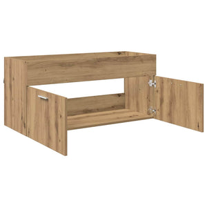 Ντουλάπι νιπτήρα με αποθήκευση Artisan Oak Επεξεργασμένο ξύλο - Pakobazaar
