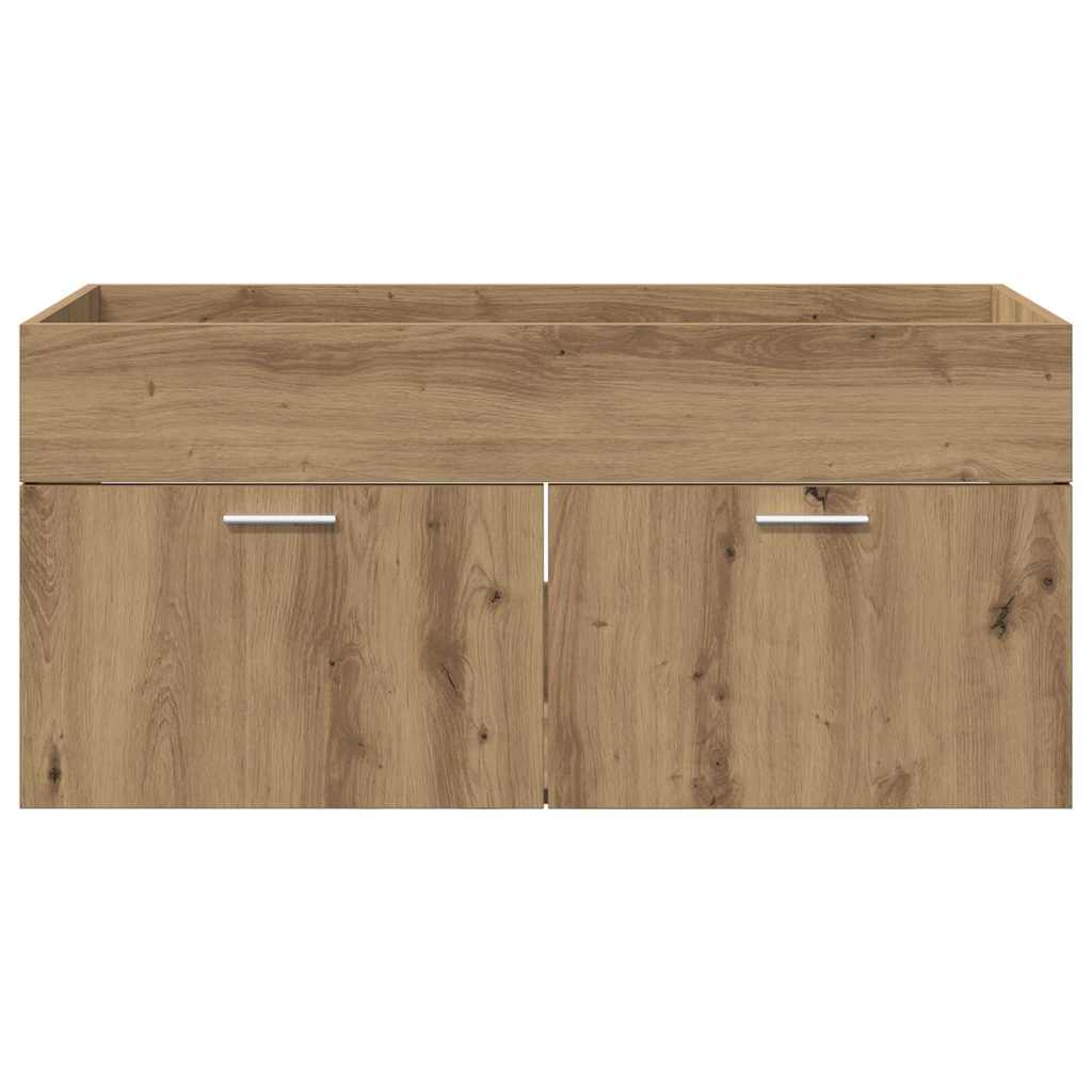 Ντουλάπι νιπτήρα με αποθήκευση Artisan Oak Επεξεργασμένο ξύλο - Pakobazaar