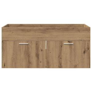 Ντουλάπι νιπτήρα με αποθήκευση Artisan Oak Επεξεργασμένο ξύλο - Pakobazaar