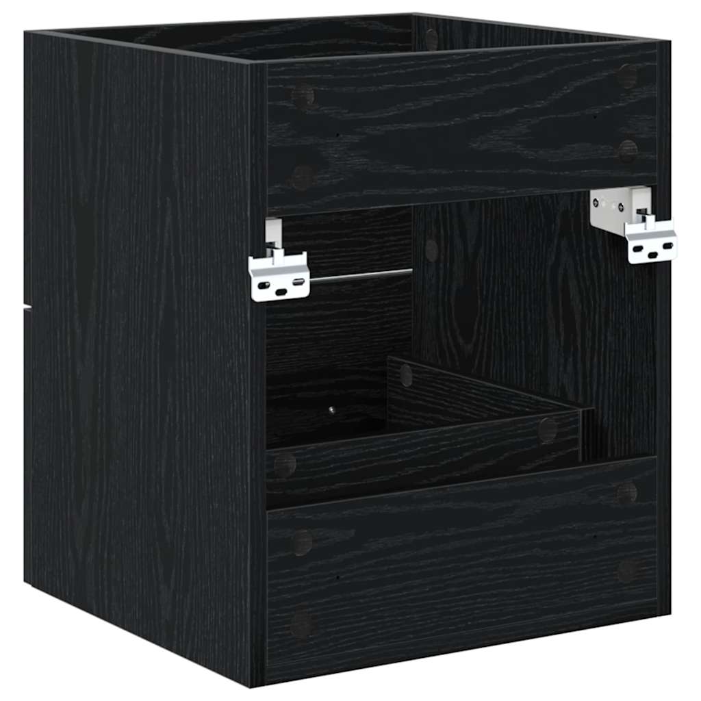 Ντουλάπι νιπτήρα με συρτάρι Μαύρη Οξυά 38,5 x 41 x 48 εκ