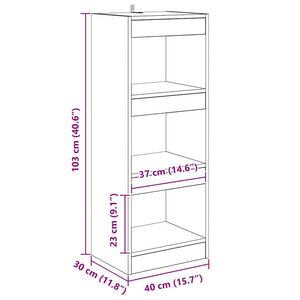 Βιβλιοθήκη Παλαιό ξύλο 40 x 30 x 103 εκ. Επεξεργασμένο ξύλο - Pakobazaar