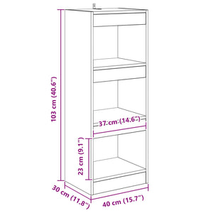 Βιβλιοθήκη Παλαιό ξύλο 40 x 30 x 103 εκ. Επεξεργασμένο ξύλο - Pakobazaar