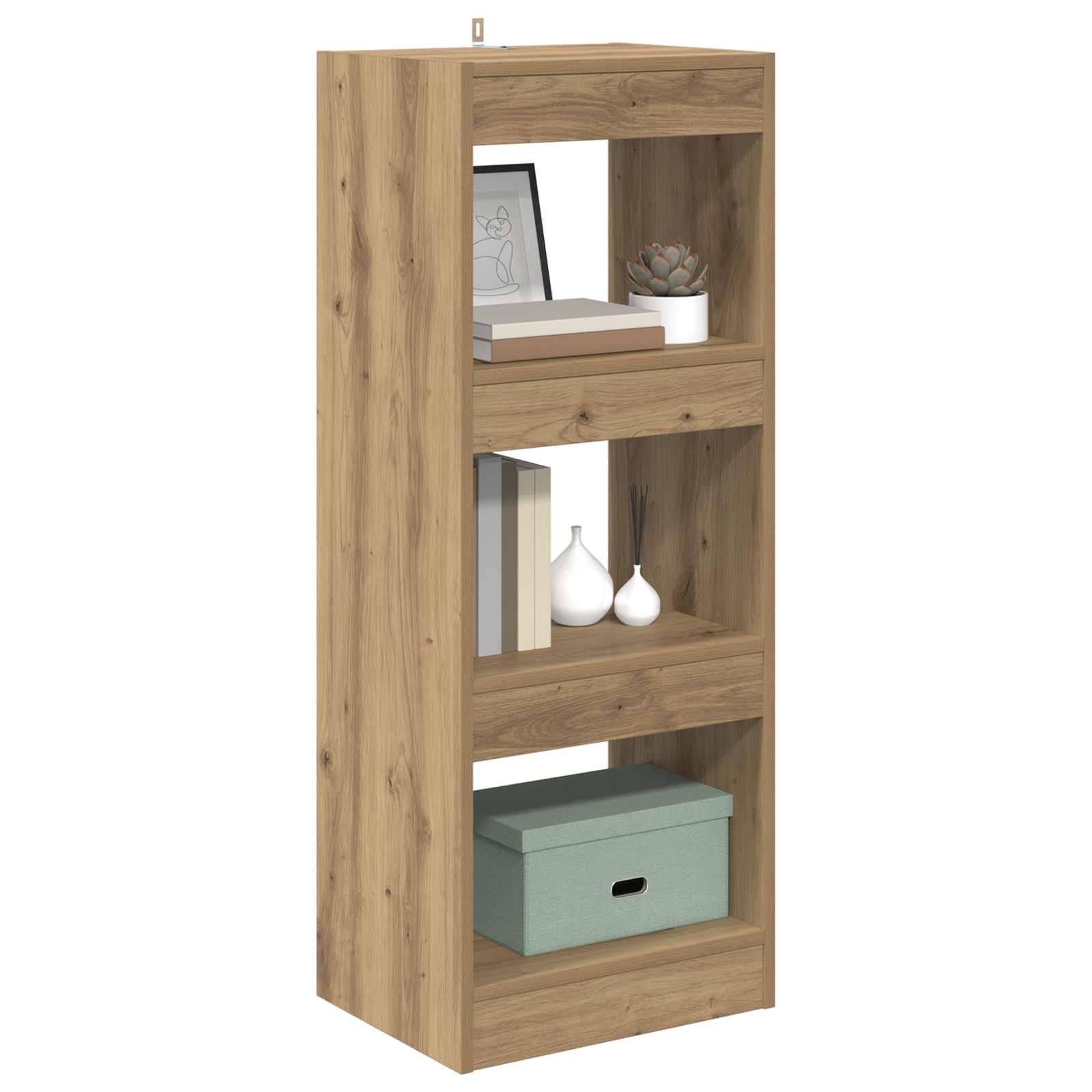 Βιβλιοθήκη artisan δρυς 37 x 30 x 103 εκ Επεξεργασμένο ξύλο - Pakobazaar