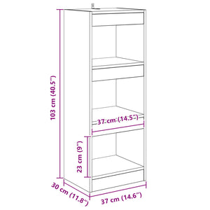 Βιβλιοθήκη artisan δρυς 37 x 30 x 103 εκ Επεξεργασμένο ξύλο - Pakobazaar