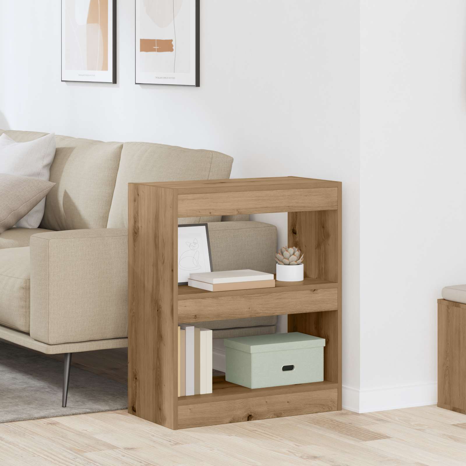 Βιβλιοθήκη Artisan Oak 60 x 30 x 72 εκ. Επεξεργασμένο ξύλο - Pakobazaar