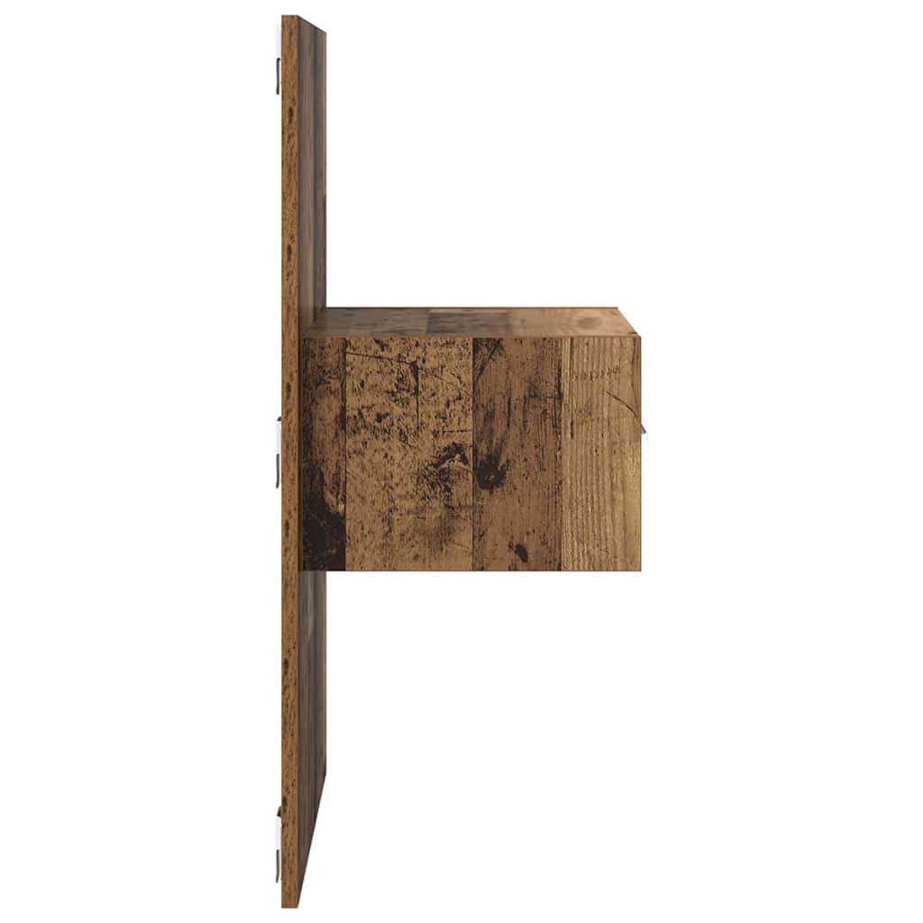 Κομοδίνο 2 pcs Παλιό ξύλο 50 x 32,5 x 80 εκ. Επεξεργασμένο ξύλο - Pakobazaar