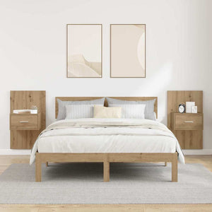 Κομοδίνο 2 τμχ. Artisan Oak 50 x 32,5 x 80 εκ.