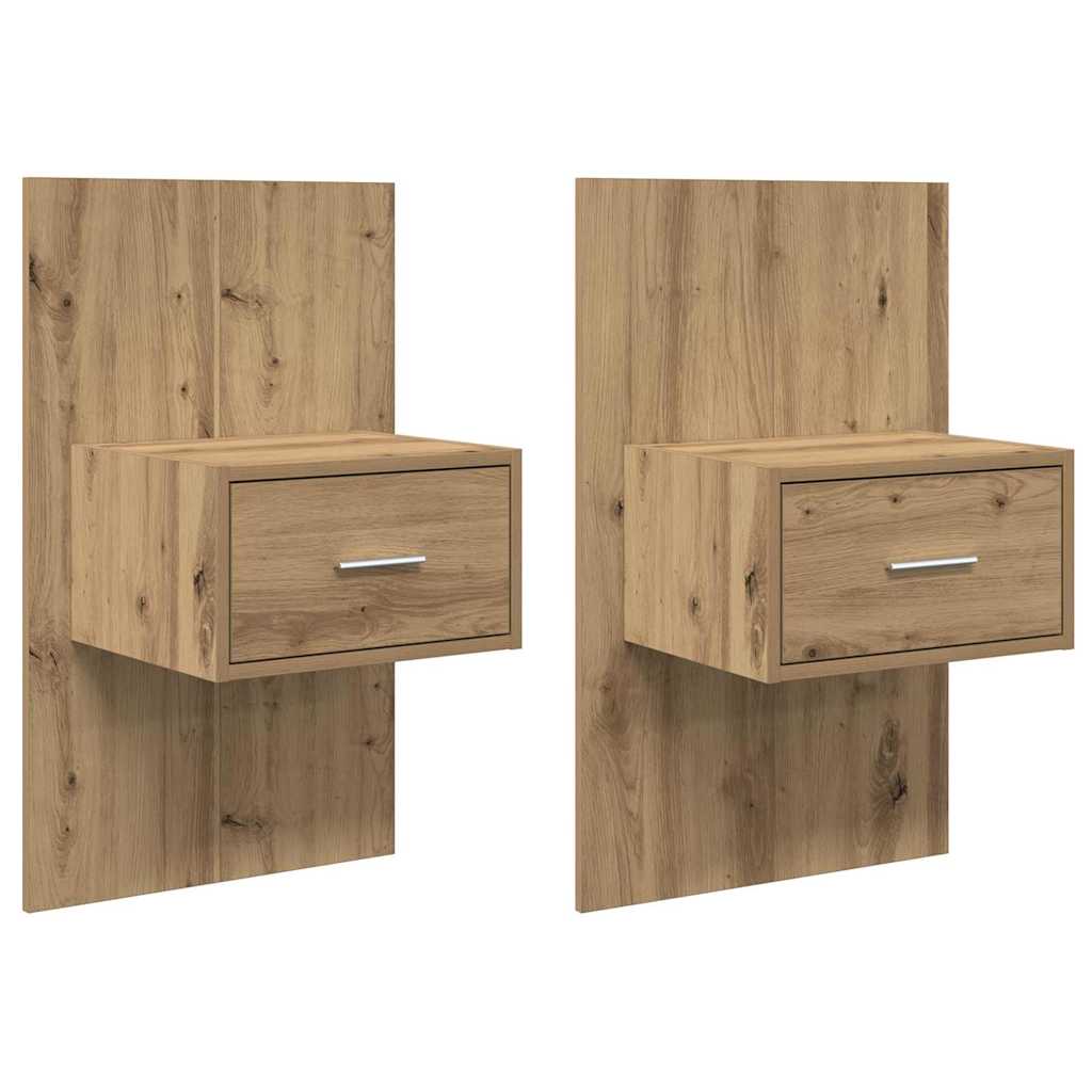Κομοδίνο με συρτάρι 2 pcs Artisan Oak 50 x 32,5 x 80 εκ.