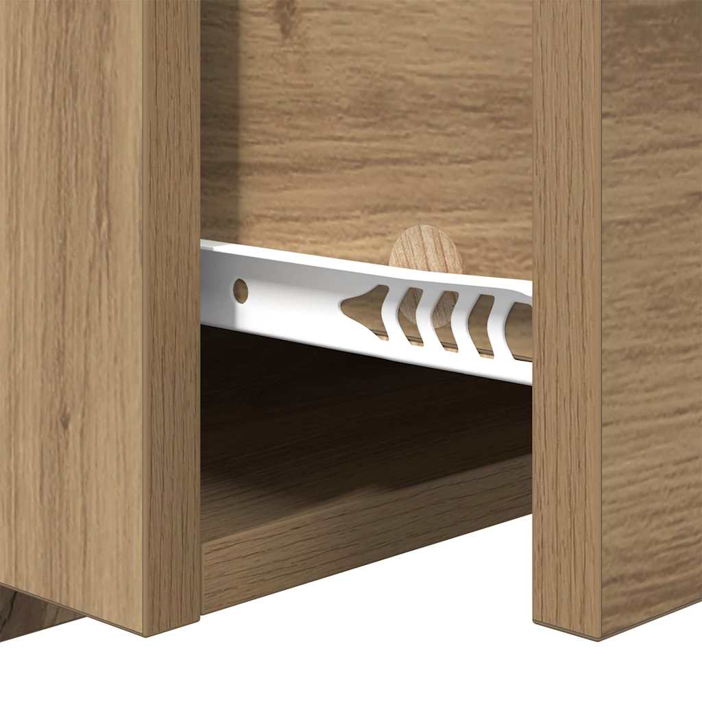 Τοίχου κομοδίνο Επιτοίχιο 2 pcs Artisan Oak 48,5 x 32,5 x 80 εκ