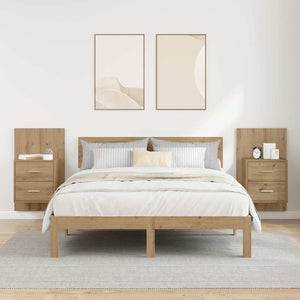 Τοίχου κομοδίνο 2 τμχ. Artisan Oak 48,5 x 32,5 x 80 εκ