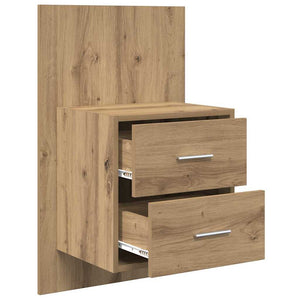 Τοίχου κομοδίνο 2 τμχ. Artisan Oak 48,5 x 32,5 x 80 εκ