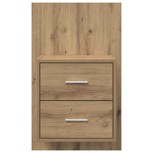 Τοίχου κομοδίνο 2 τμχ. Artisan Oak 48,5 x 32,5 x 80 εκ